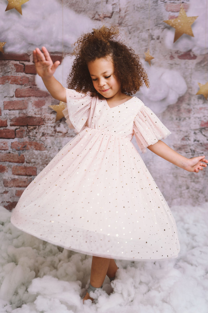 DOLLY ® STARS &amp; MOON ⭐️ 🌙 VESTIDO PRINCESA TUL rosa ballet