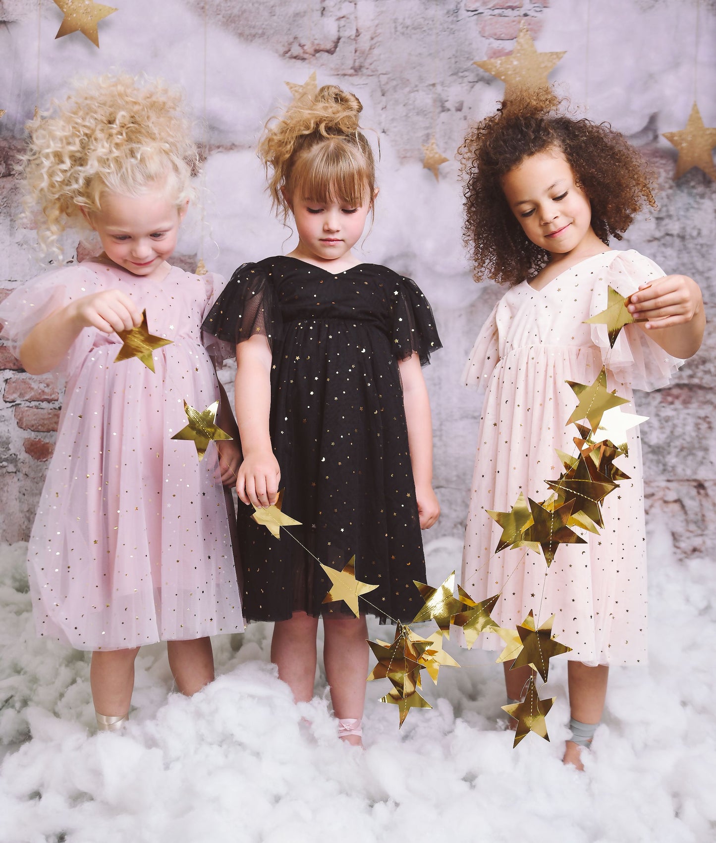 DOLLY ® STARS & MOON ⭐️ 🌙 TULLE PRINCESS DRESS black