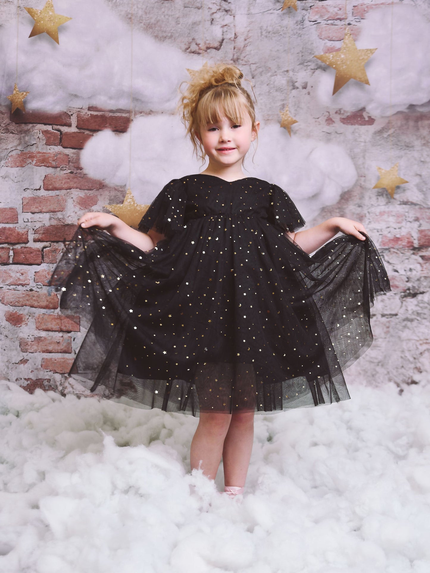 DOLLY ® STARS & MOON ⭐️ 🌙 TULLE PRINCESS DRESS black