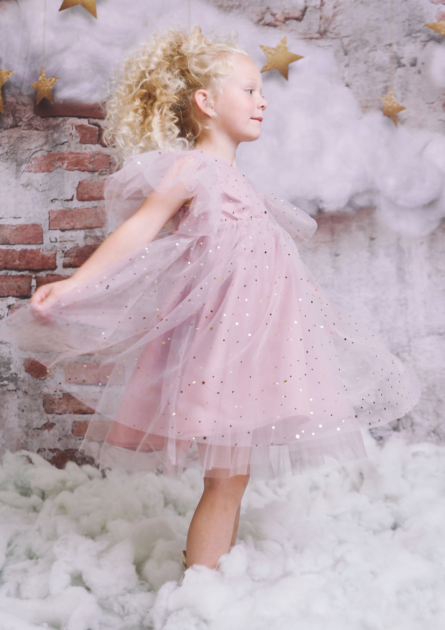 DOLLY ® STARS & MOON ⭐️ 🌙TULLE PRINCESS DRESS dusty violet