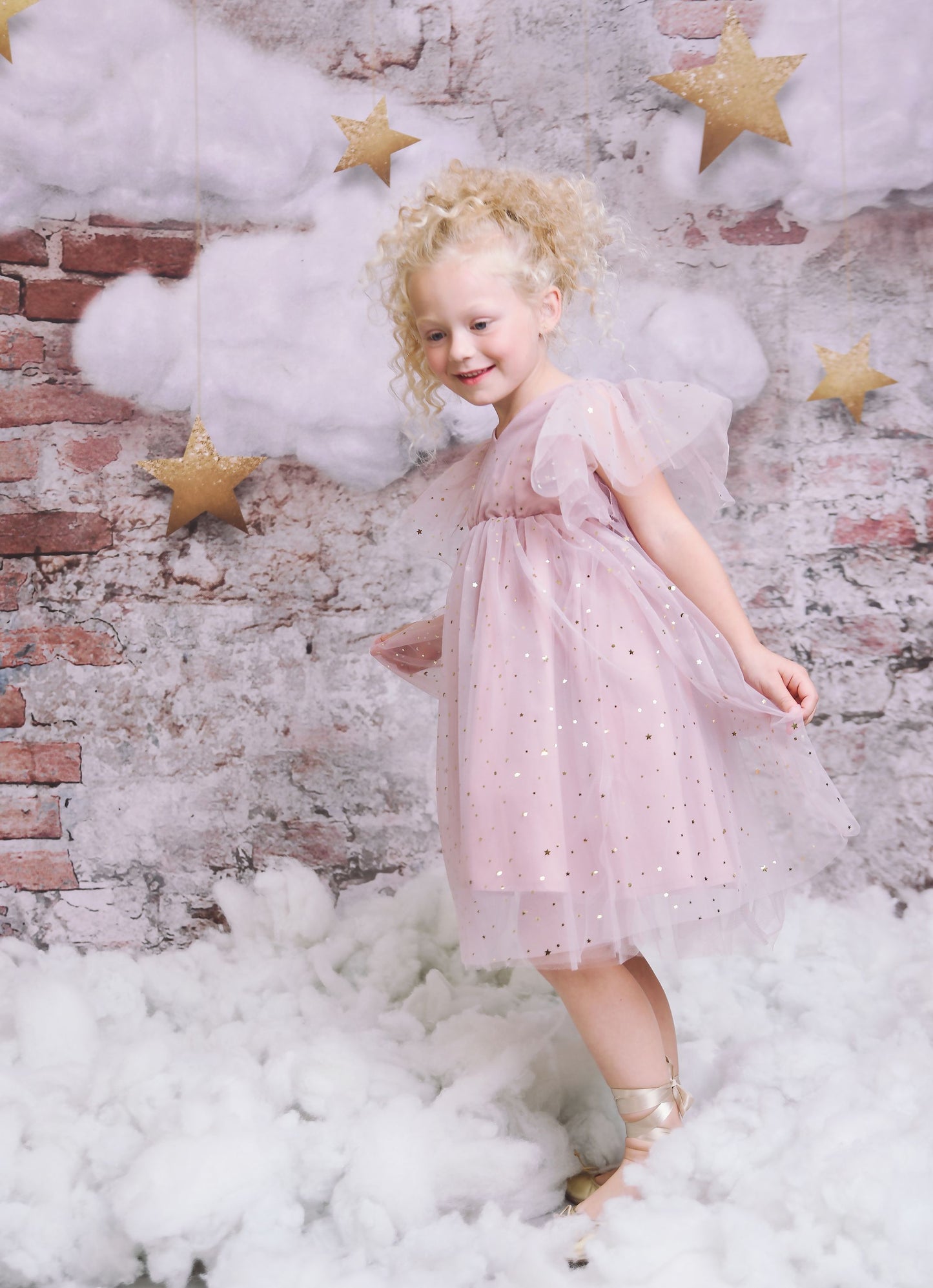 DOLLY ® STARS & MOON ⭐️ 🌙TULLE PRINCESS DRESS dusty violet