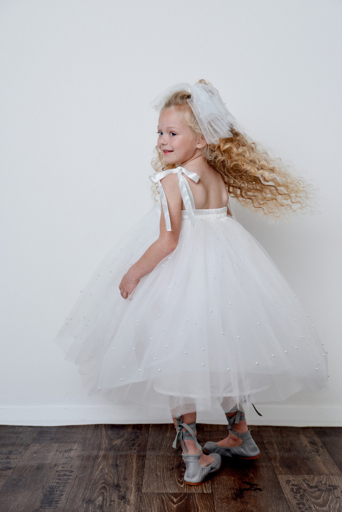 DOLLY® PEARL 2-CUTE TULLE DRESS white  ⚪