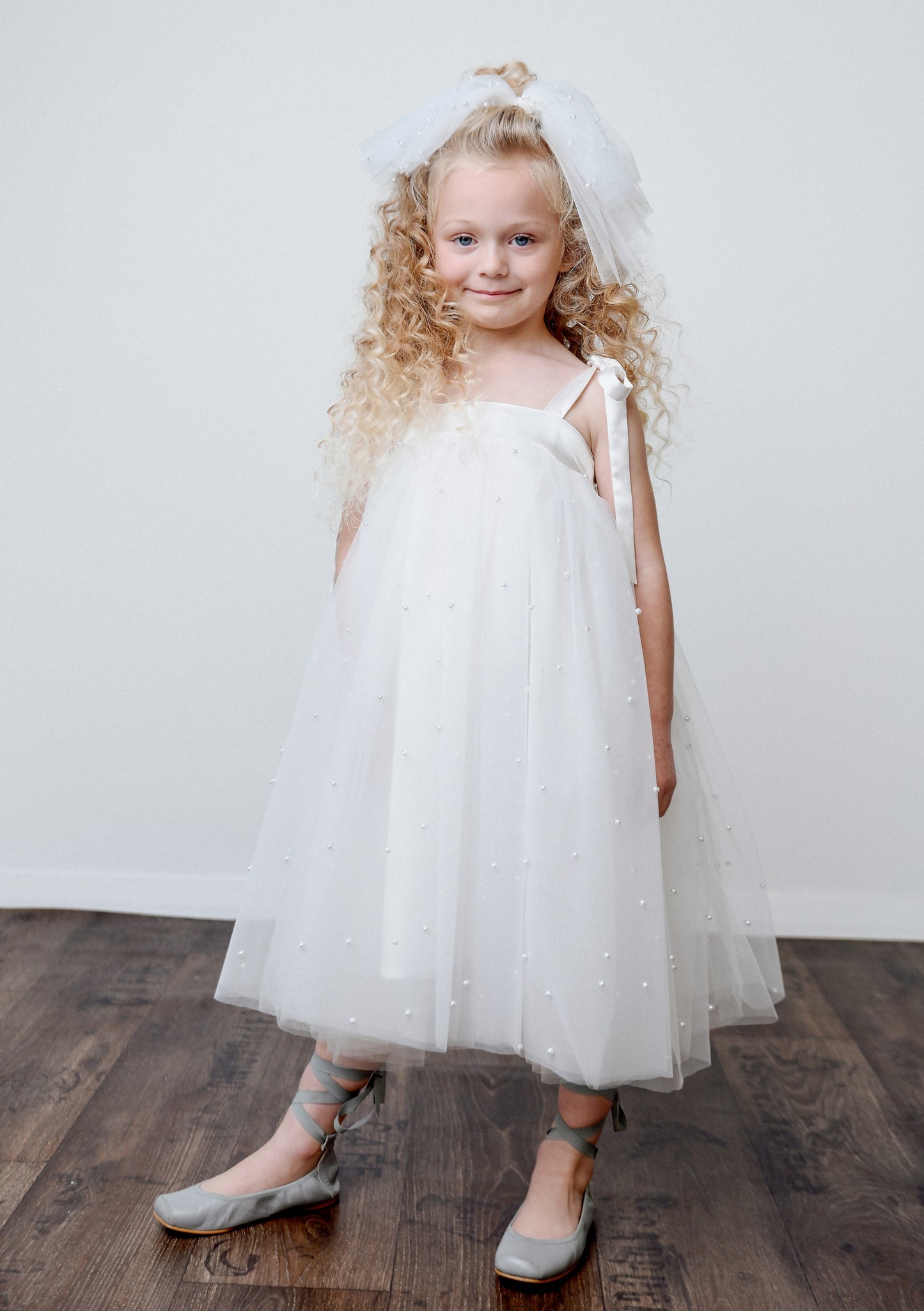 DOLLY® PEARL 2-CUTE TULLE DRESS white  ⚪