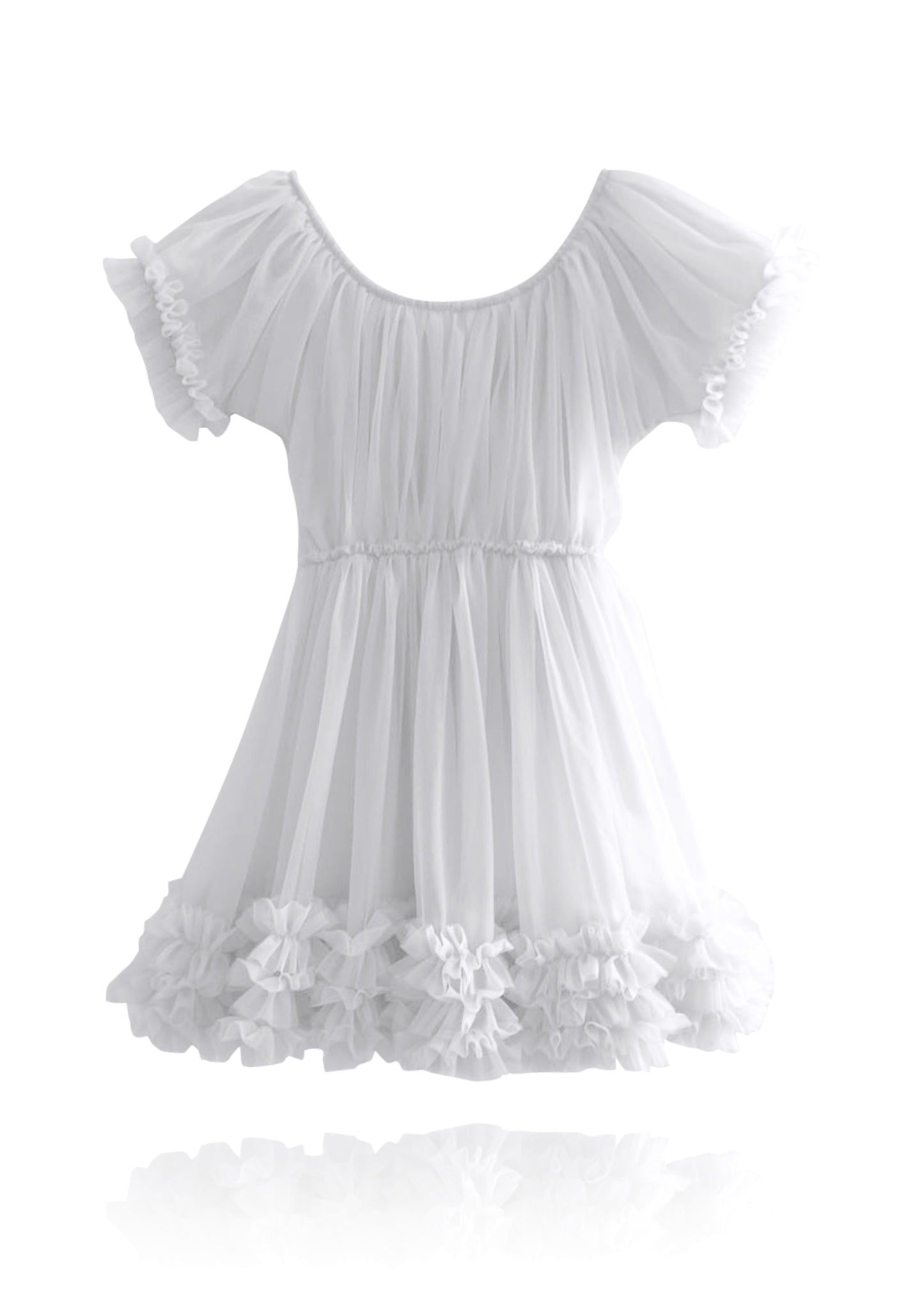 DOLLY by Le Petit Tom ® FRILLY DRESS off-white - DOLLY by Le Petit Tom ®