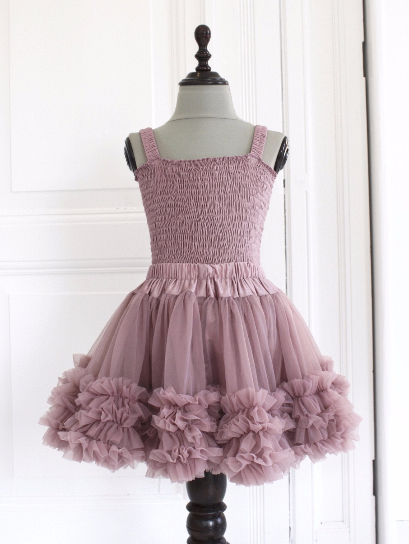 DOLLY by Le Petit Tom ® FRILLY TOP mauve - DOLLY by Le Petit Tom ®
