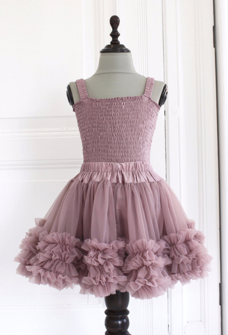 DOLLY by Le Petit Tom ® FRILLY SKIRT mauve - DOLLY by Le Petit Tom ®