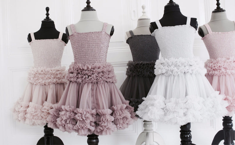 DOLLY by Le Petit Tom ® FRILLY SKIRT mauve - DOLLY by Le Petit Tom ®