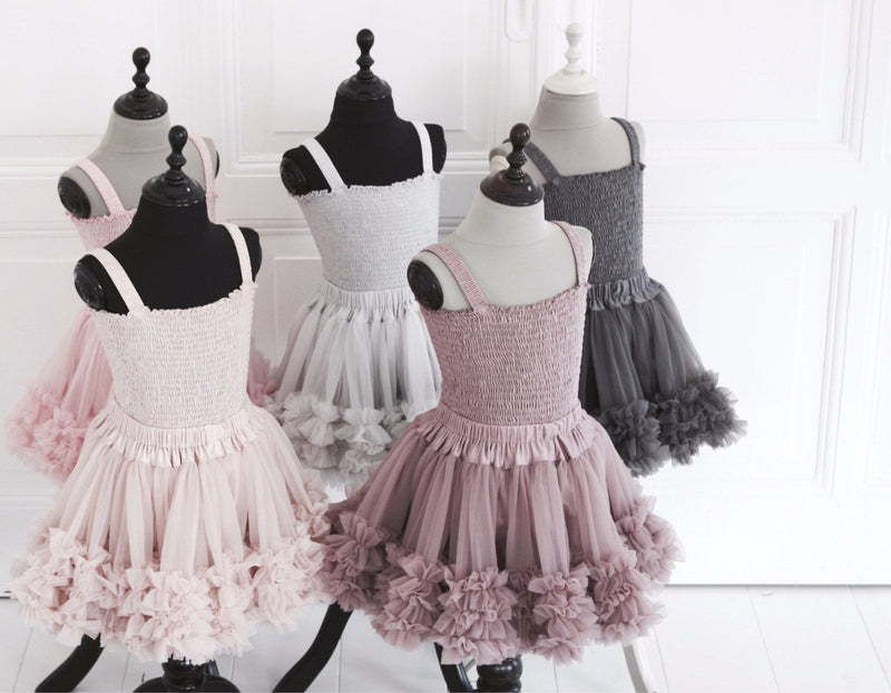 DOLLY by Le Petit Tom ® FRILLY SKIRT mauve - DOLLY by Le Petit Tom ®