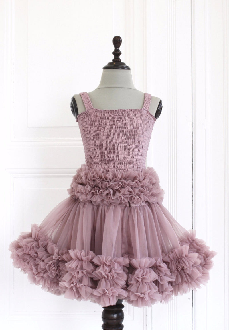 DOLLY by Le Petit Tom ® FRILLY SKIRT mauve - DOLLY by Le Petit Tom ®