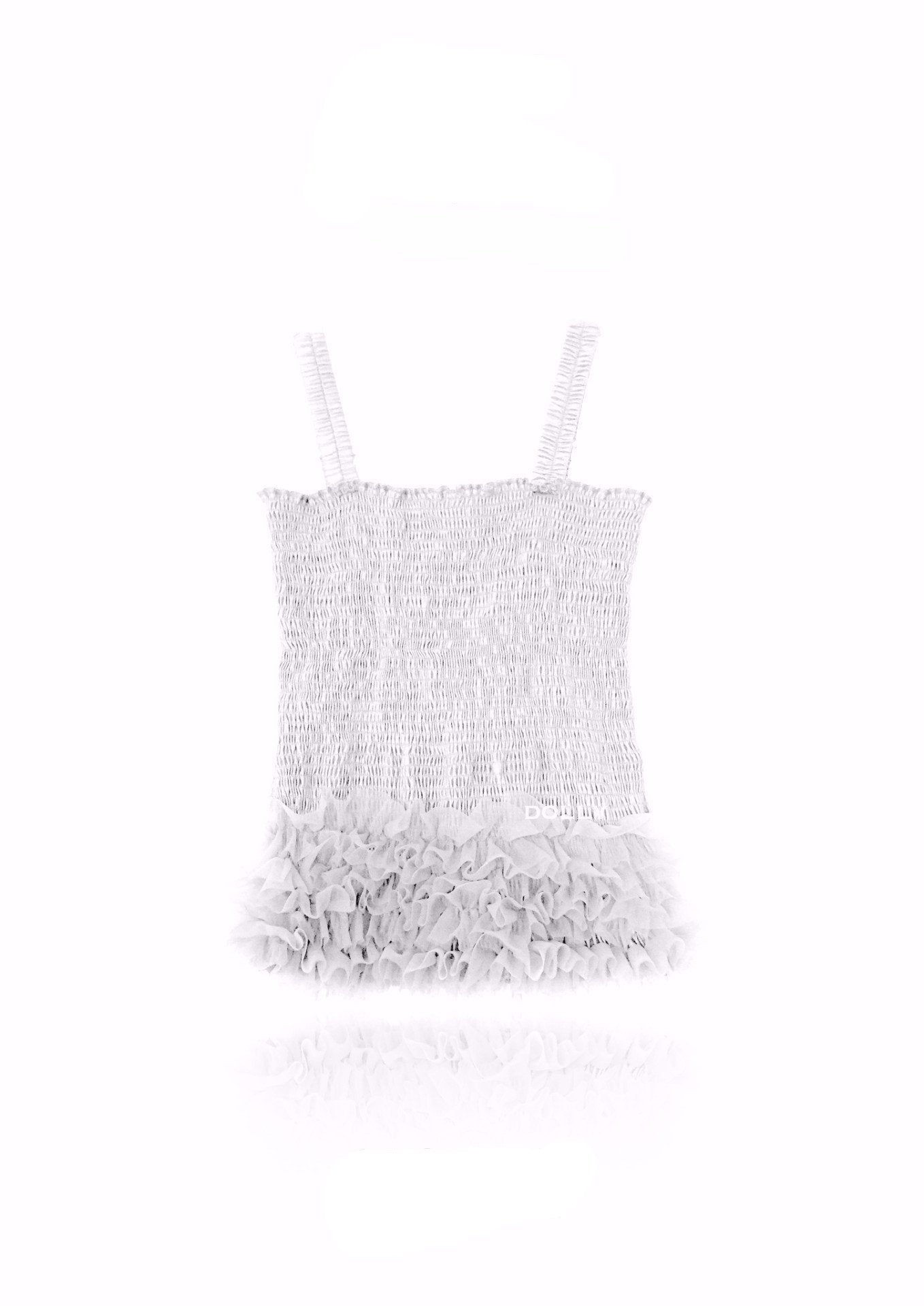 DOLLY by Le Petit Tom ® FRILLY TOP off-white - DOLLY by Le Petit Tom ®