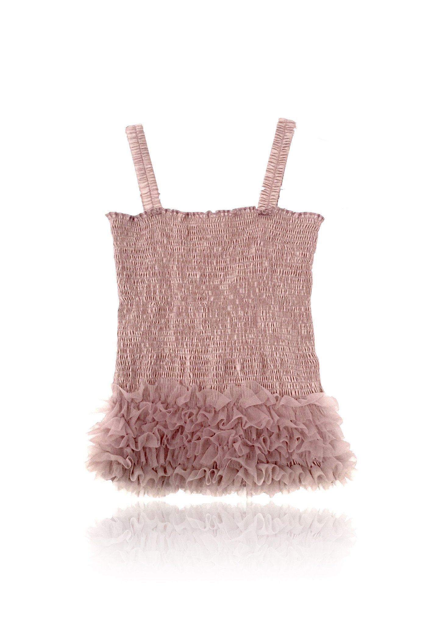 DOLLY by Le Petit Tom ® FRILLY TOP mauve - DOLLY by Le Petit Tom ®