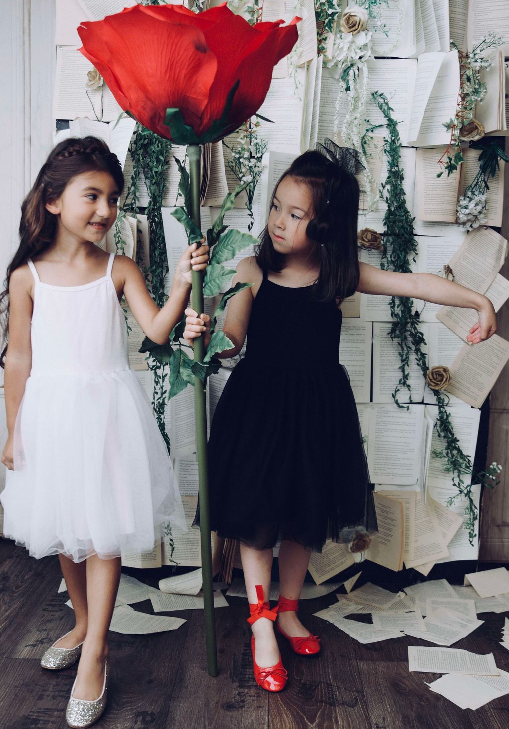 VESTIDO DE TUTÚ DE ALGODÓN ACANALADO DOLLY by Le Petit Tom ® negro