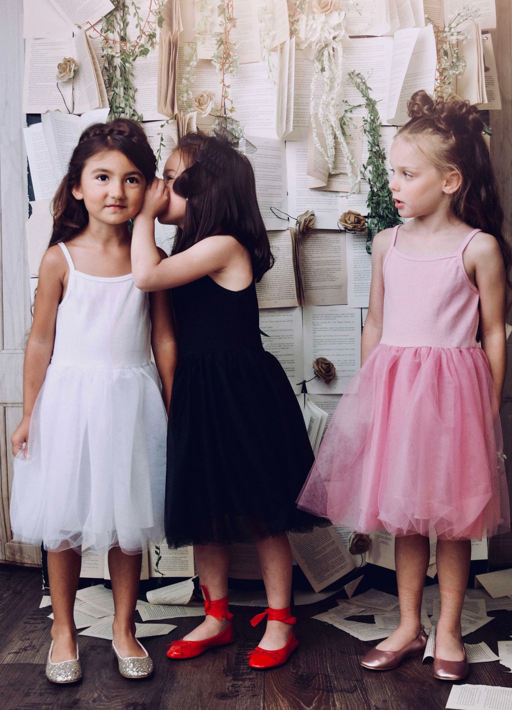 VESTIDO DE TUTÚ DE ALGODÓN ACANALADO DOLLY by Le Petit Tom ® negro