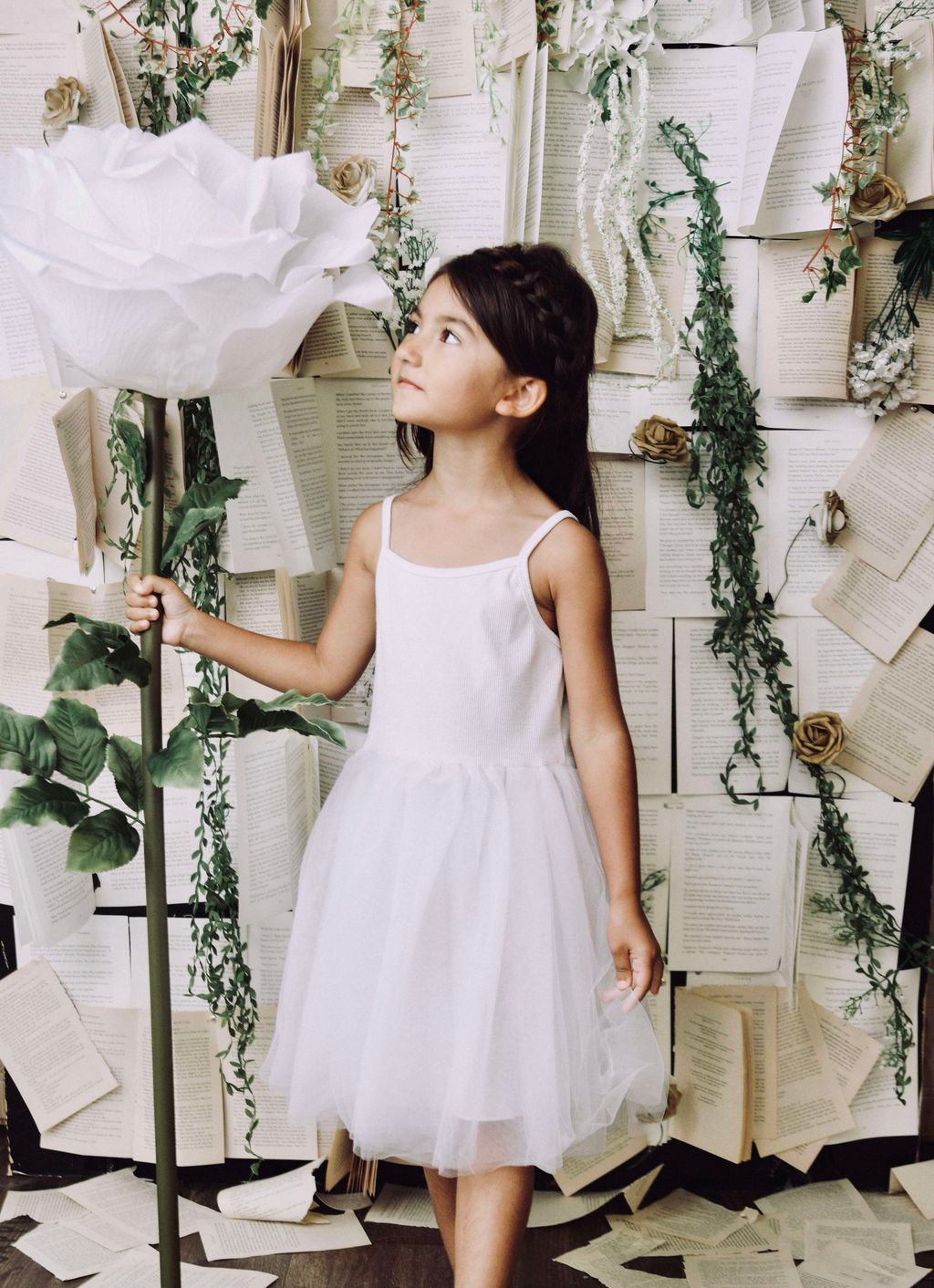 DOLLY BY LE PETIT TOM ® RIB COTTON TUTU DRESS WHITE DOLLY BY LE PETIT TOM ® RIB COTTON TUTU DRESS WHITE