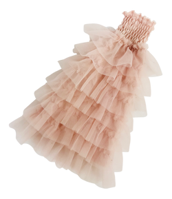 ANGELA Doll clothing DOLLY's RUFFLED DRESS ballet pink-dolls-DOLLY by Le Petit Tom ®