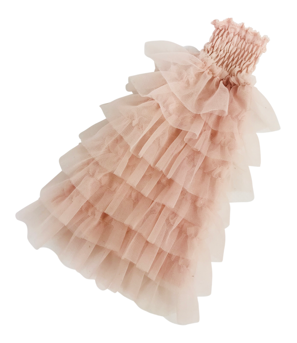 ANGELA Doll clothing DOLLY's RUFFLED DRESS ballet pink-dolls-DOLLY by Le Petit Tom ®