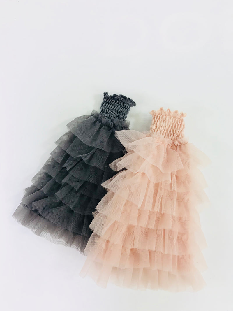ANGELA Doll clothing DOLLY's RUFFLED DRESS ballet pink-dolls-DOLLY by Le Petit Tom ®