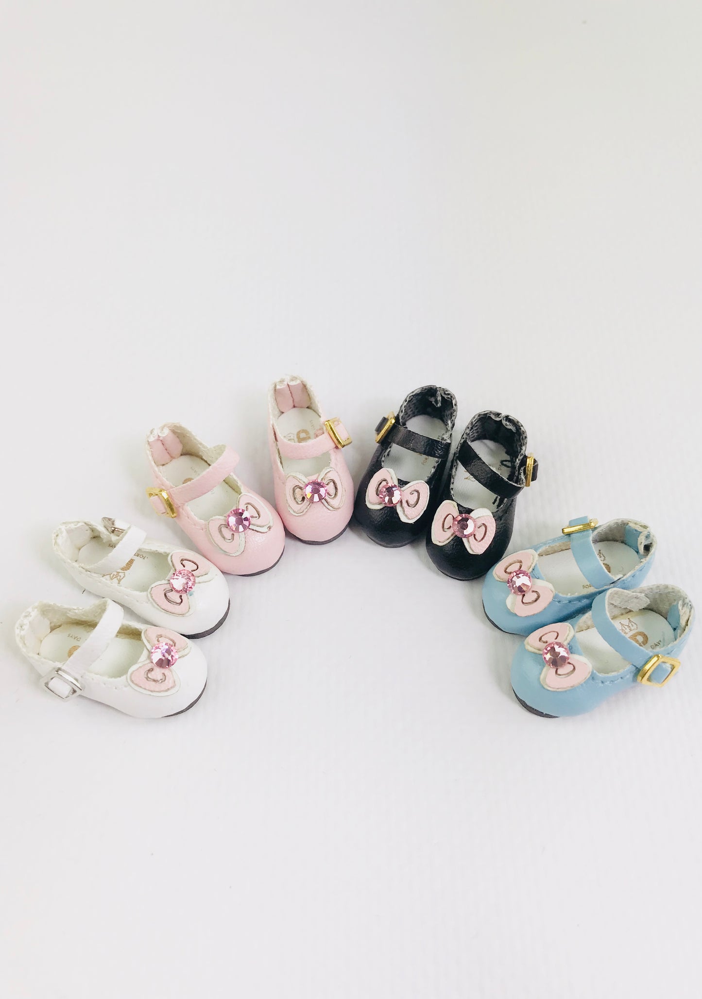 ANGELA Doll BOW TIE MARY JANES SHOES more colors-dolls-DOLLY by Le Petit Tom ®
