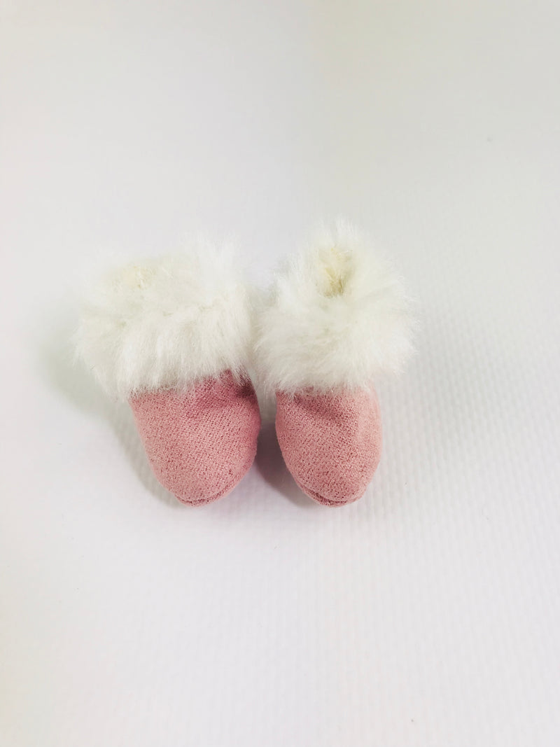 ANGELA Doll FAUX SUEDE FUR BOOTS pink-dolls-DOLLY by Le Petit Tom ®