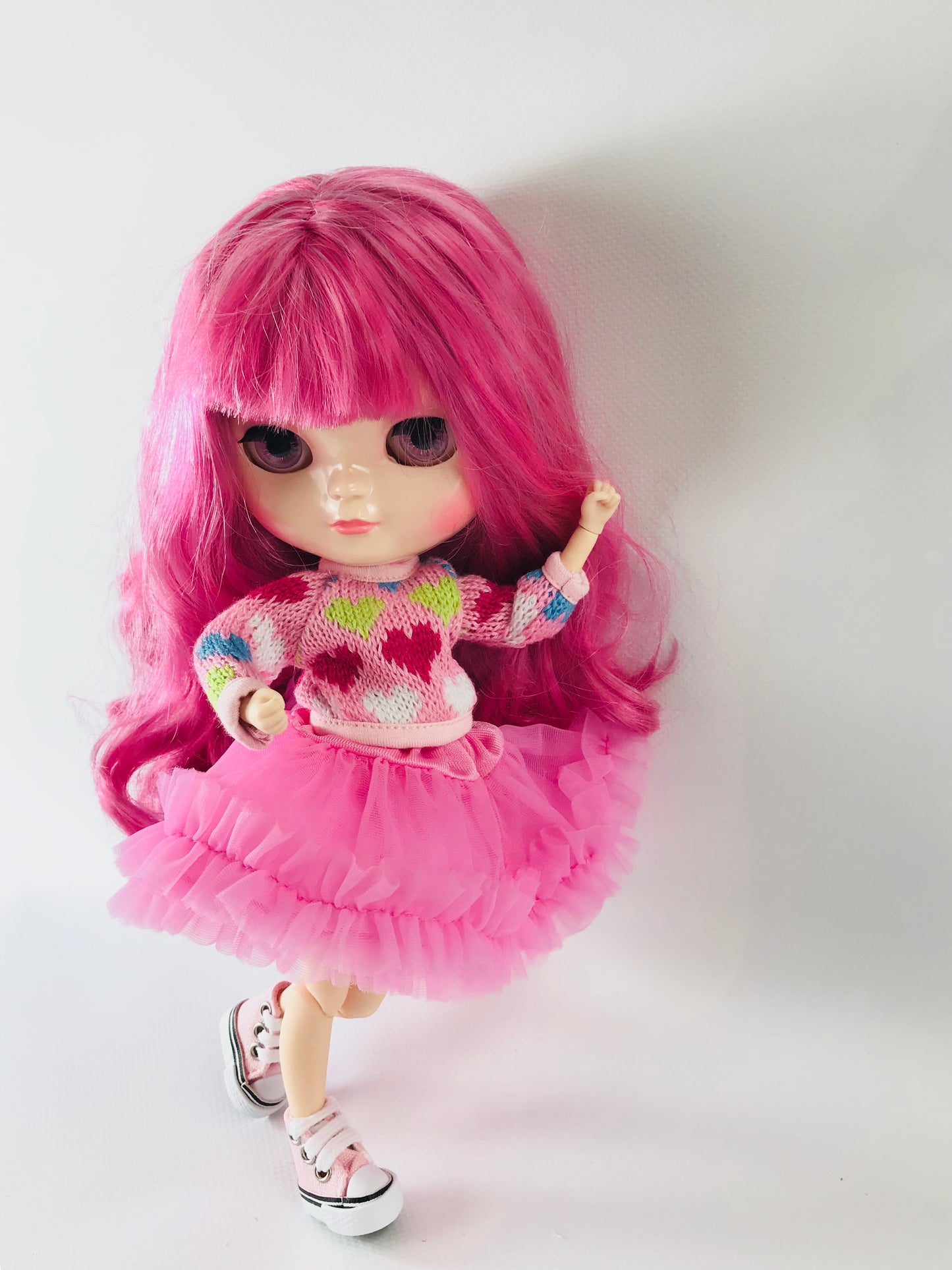 [ OUTLET] ANGELA Doll KNIT SWEATER HEARTS more colors