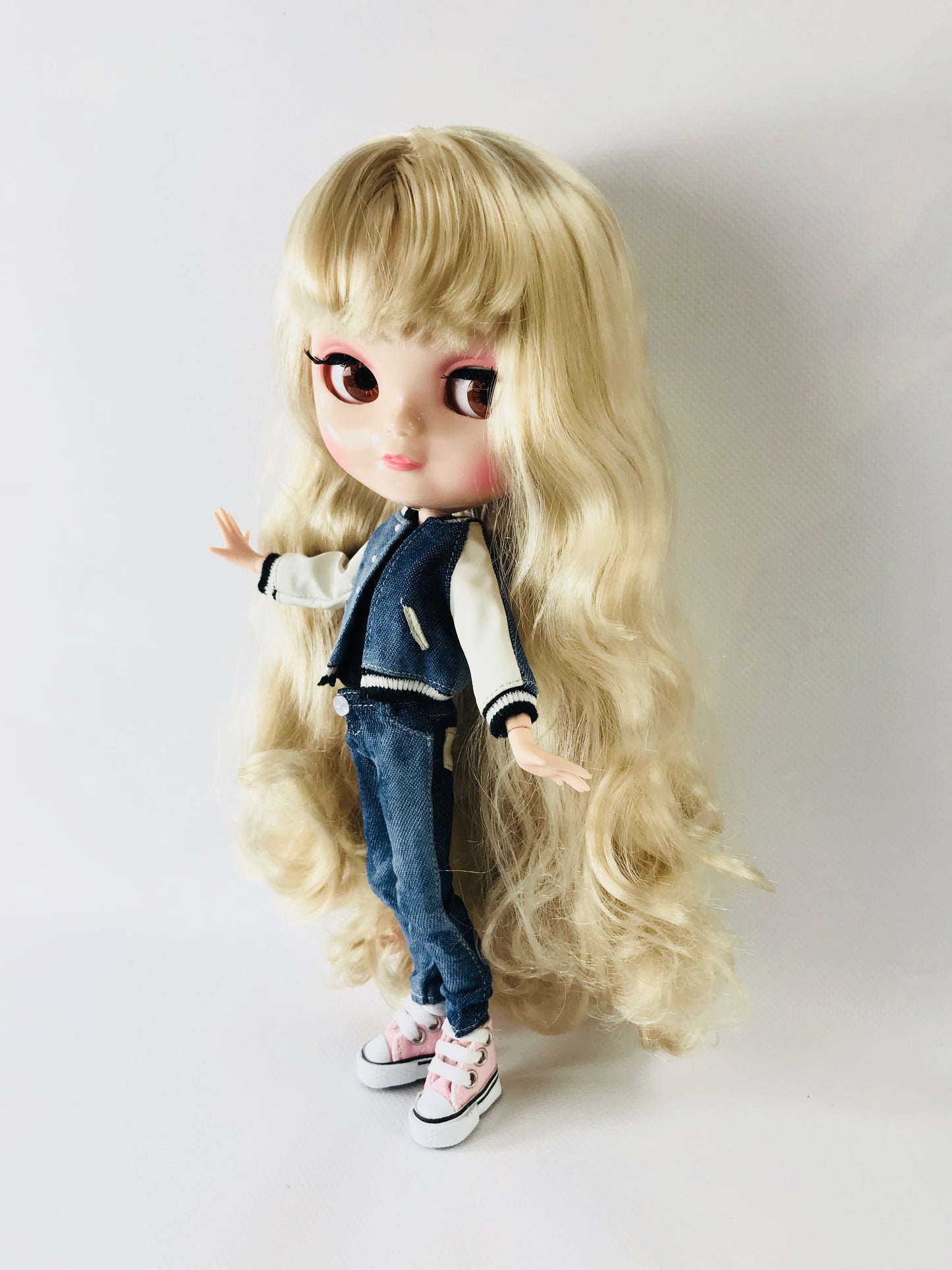 CONJUNTO DE TRAJE DE CHAQUETA DE BÉISBOL Doll ANGELA