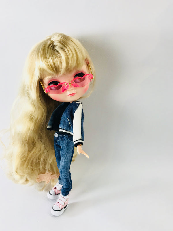 CONJUNTO DE TRAJE DE CHAQUETA DE BÉISBOL Doll ANGELA