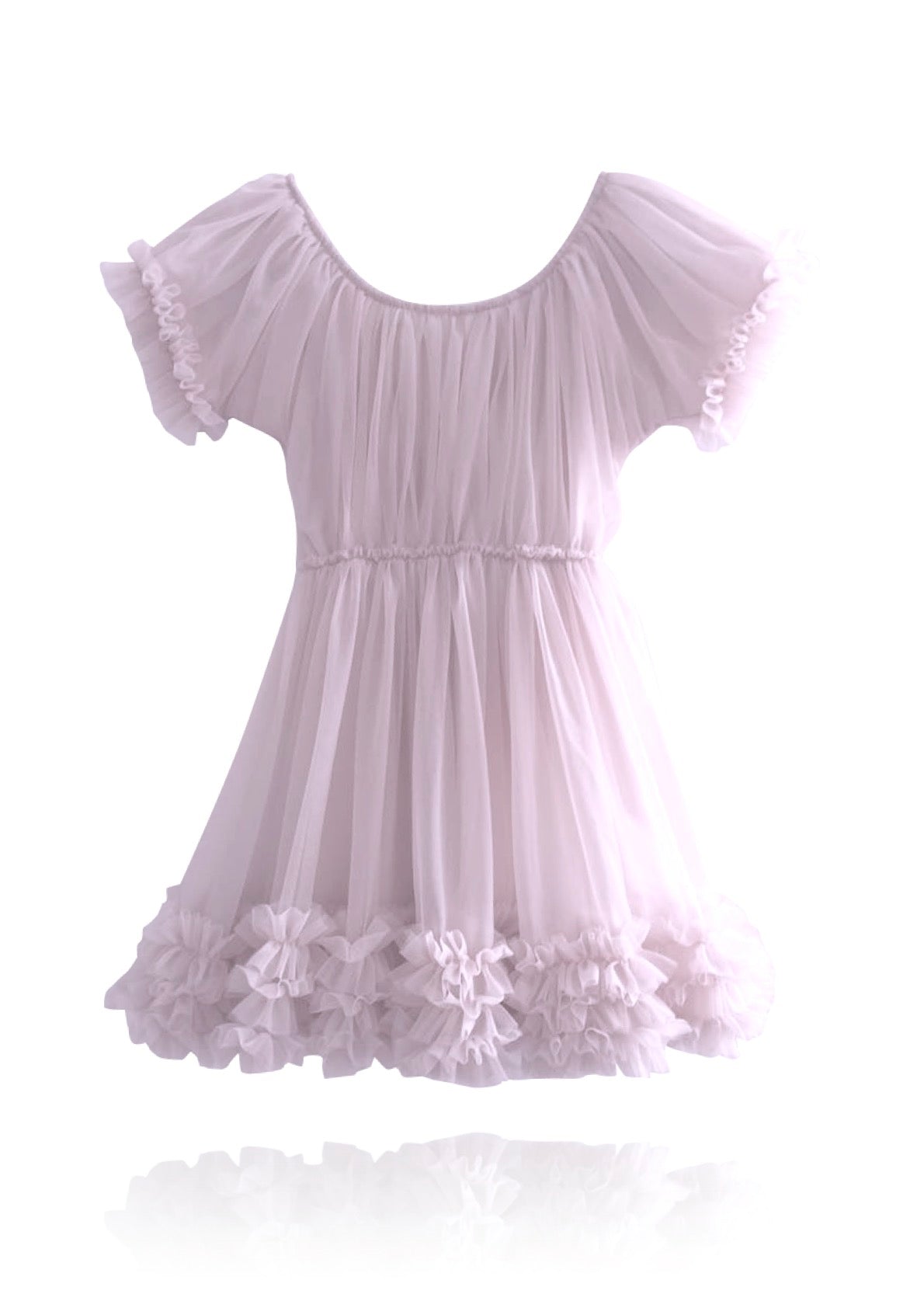 DOLLY by Le Petit Tom ® VESTIDO CON VOLANTES pequeña lavanda