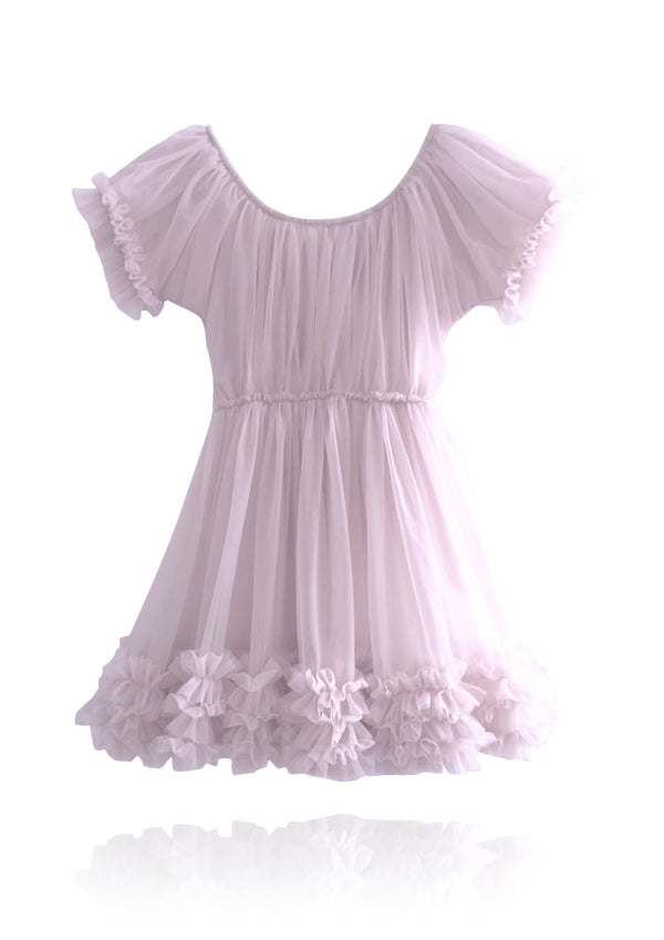 DOLLY by Le Petit Tom ® VESTIDO CON VOLANTES pequeña lavanda