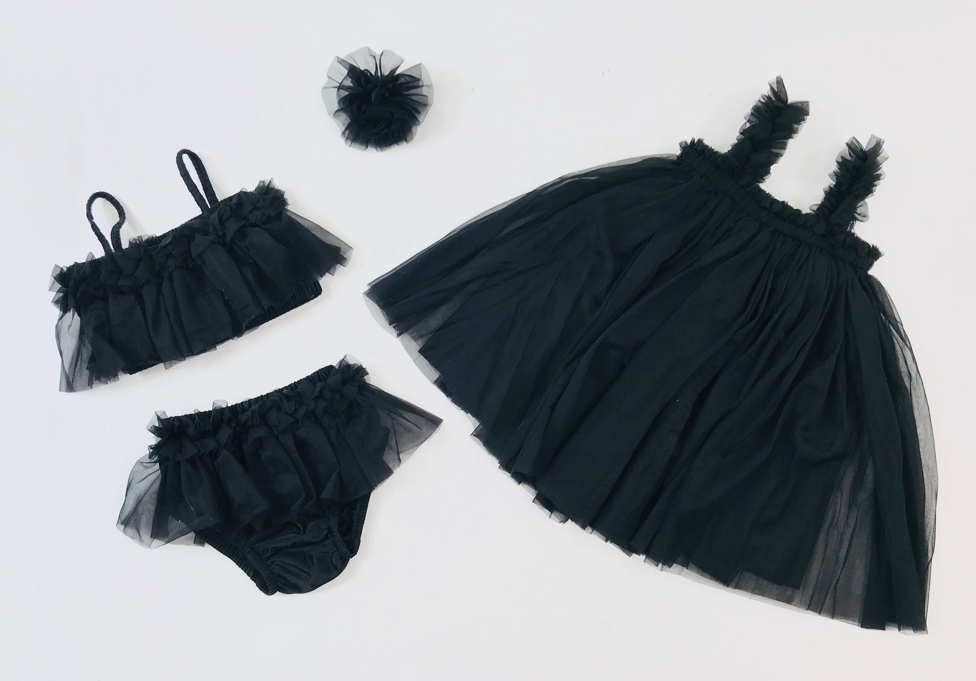 DOLLY 2 WAY TUTU DRESS BEACH COVER UP black