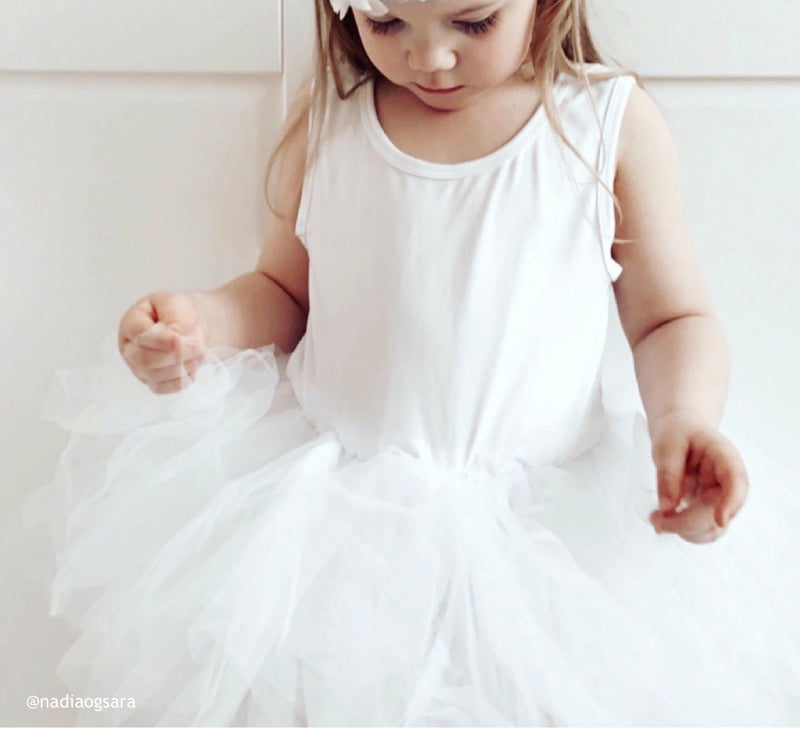 VESTIDO TIMELESS TUTU blanco DOLLY by Le Petit Tom ®
