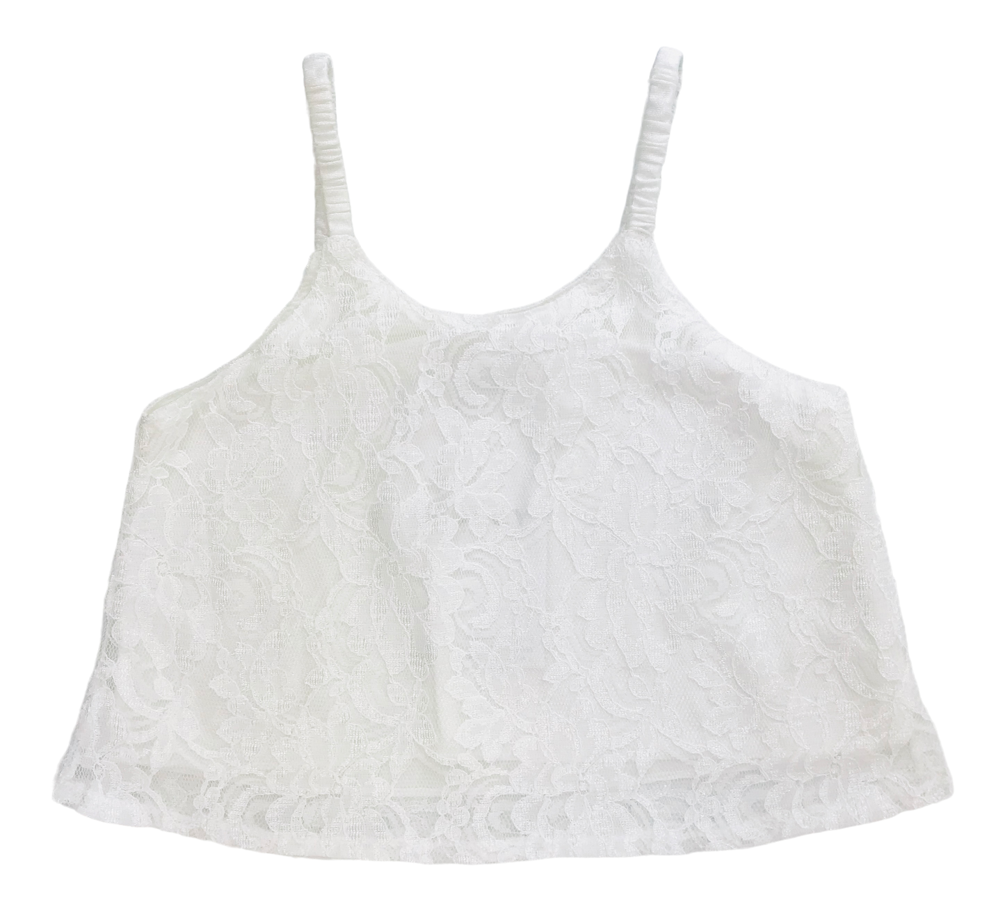 [OUTLET] DOLLY by Le Petit Tom ® TOP LACY SPAGHETTI blanco roto