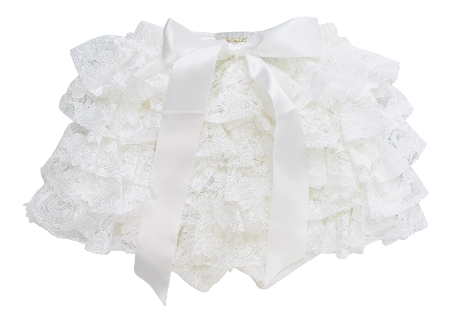 [OUTLET] DOLLY by Le Petit Tom ® LACY FRILLY PANTS TUTU BLOOMER off-white