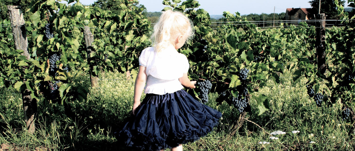 DOLLY by Le Petit Tom ® SNOW QUEEN pettiskirt dark blue navy - DOLLY by Le Petit Tom ®