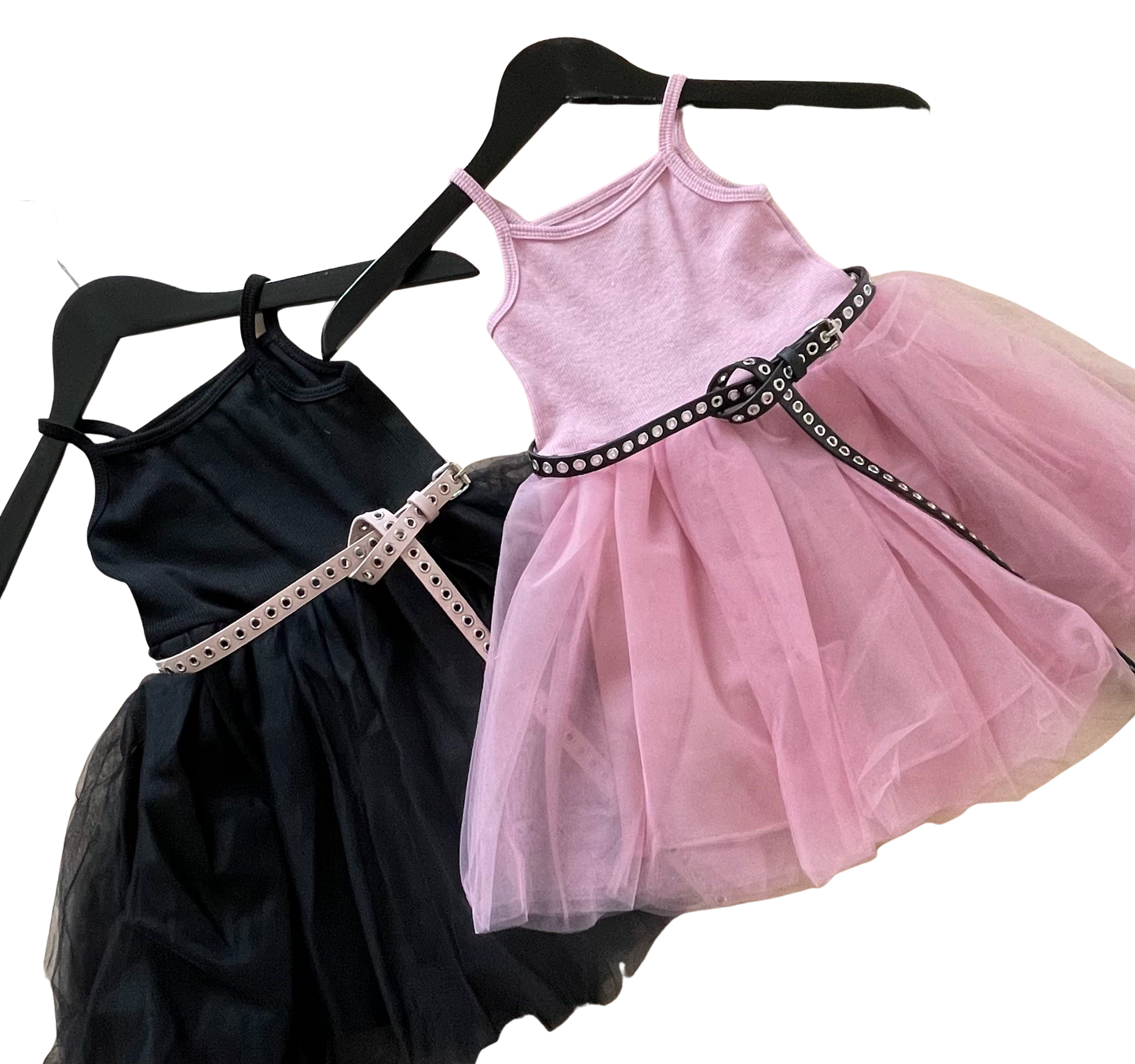 DOLLY MARY JANES BUCKLE BELT BALLERINAS WITH RIBBONS ( Including FREE Buckle Waist Belt!) pink
