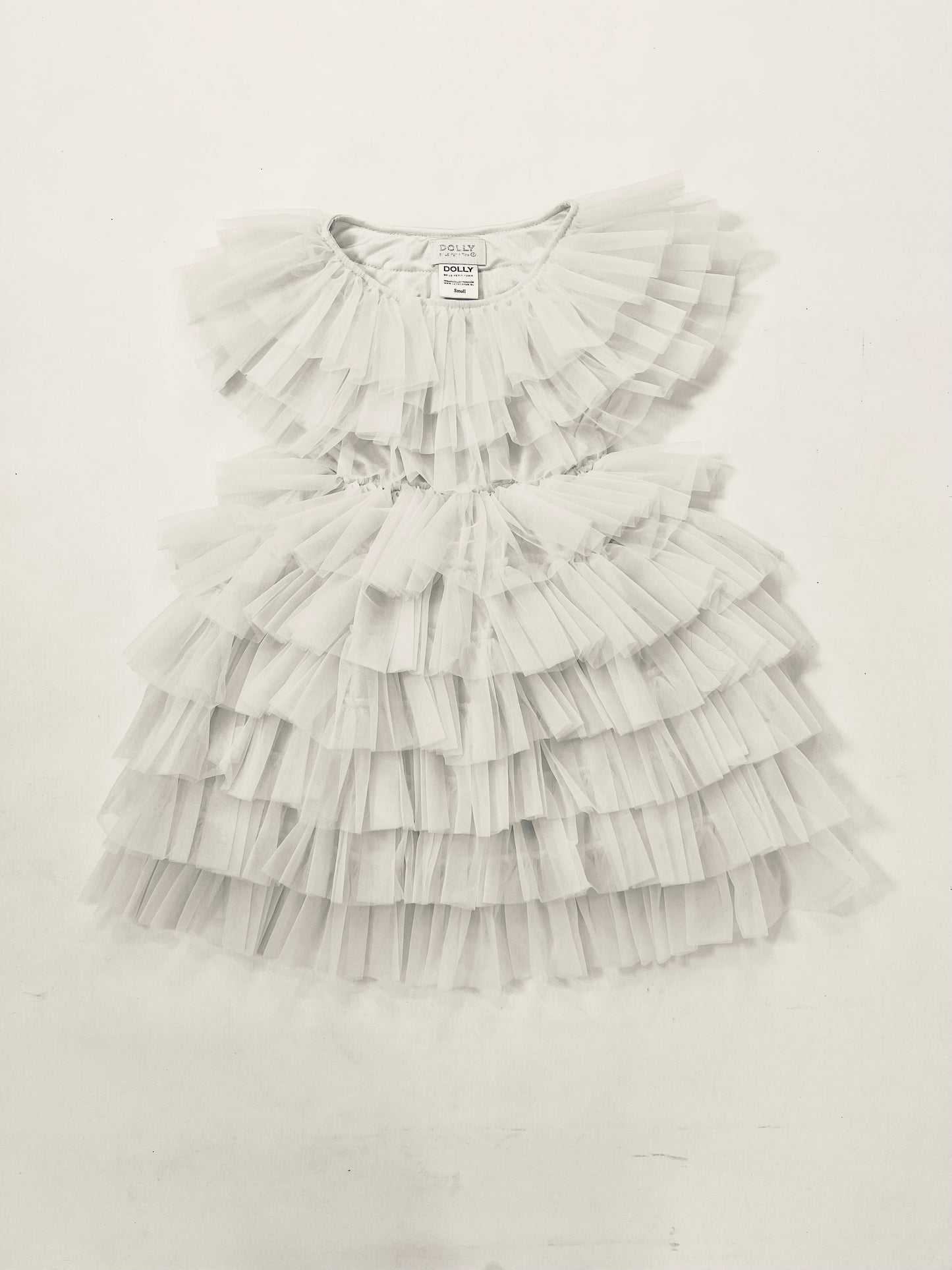 VESTIDO DOLLY DELICIOUS CAKE crema batida blanco