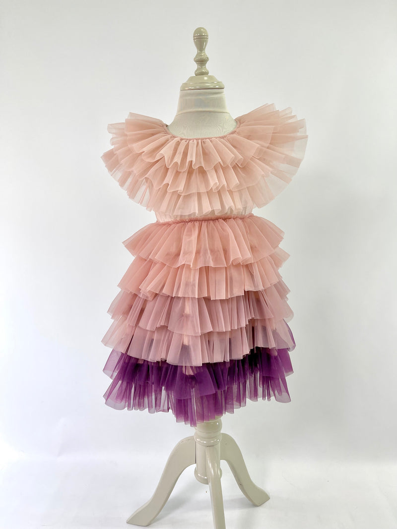 DOLLY DELICIOUS CAKE DRESS pink ombre