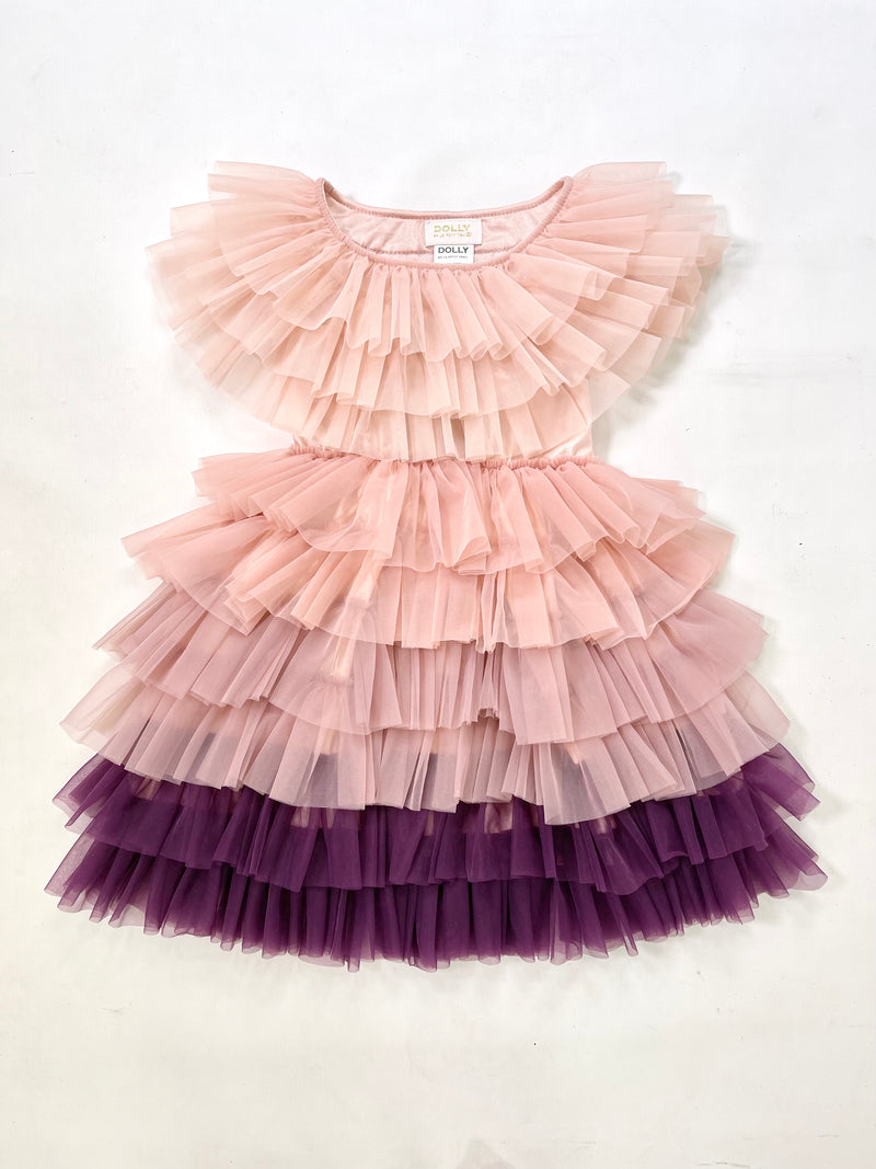 DOLLY DELICIOUS CAKE DRESS pink ombre