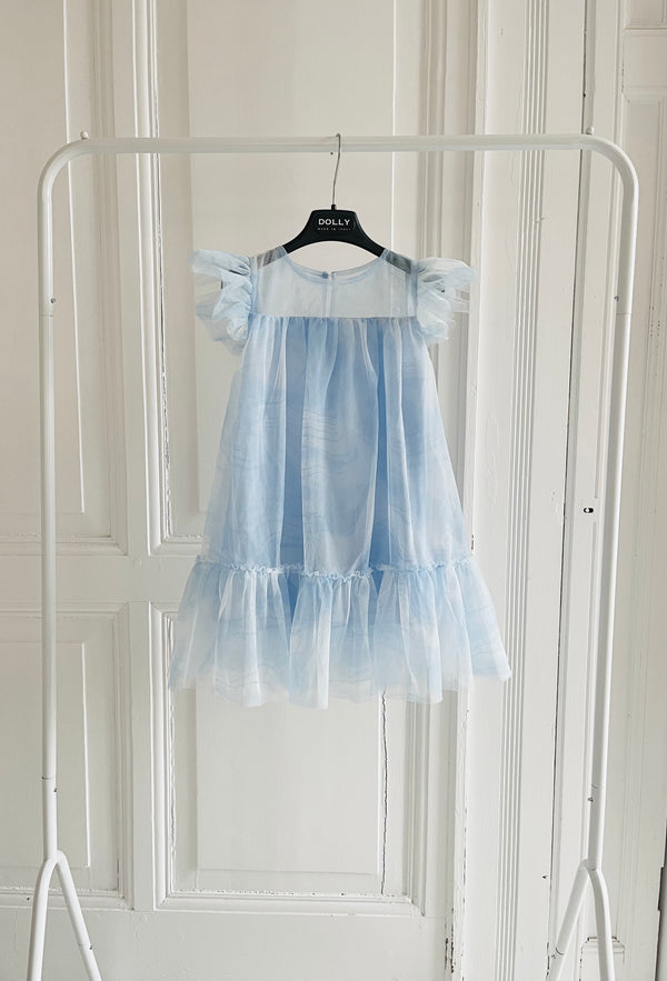 DOLLY® DREAMY HEAD IN THE CLOUDS DRESS blue clouds ☁️