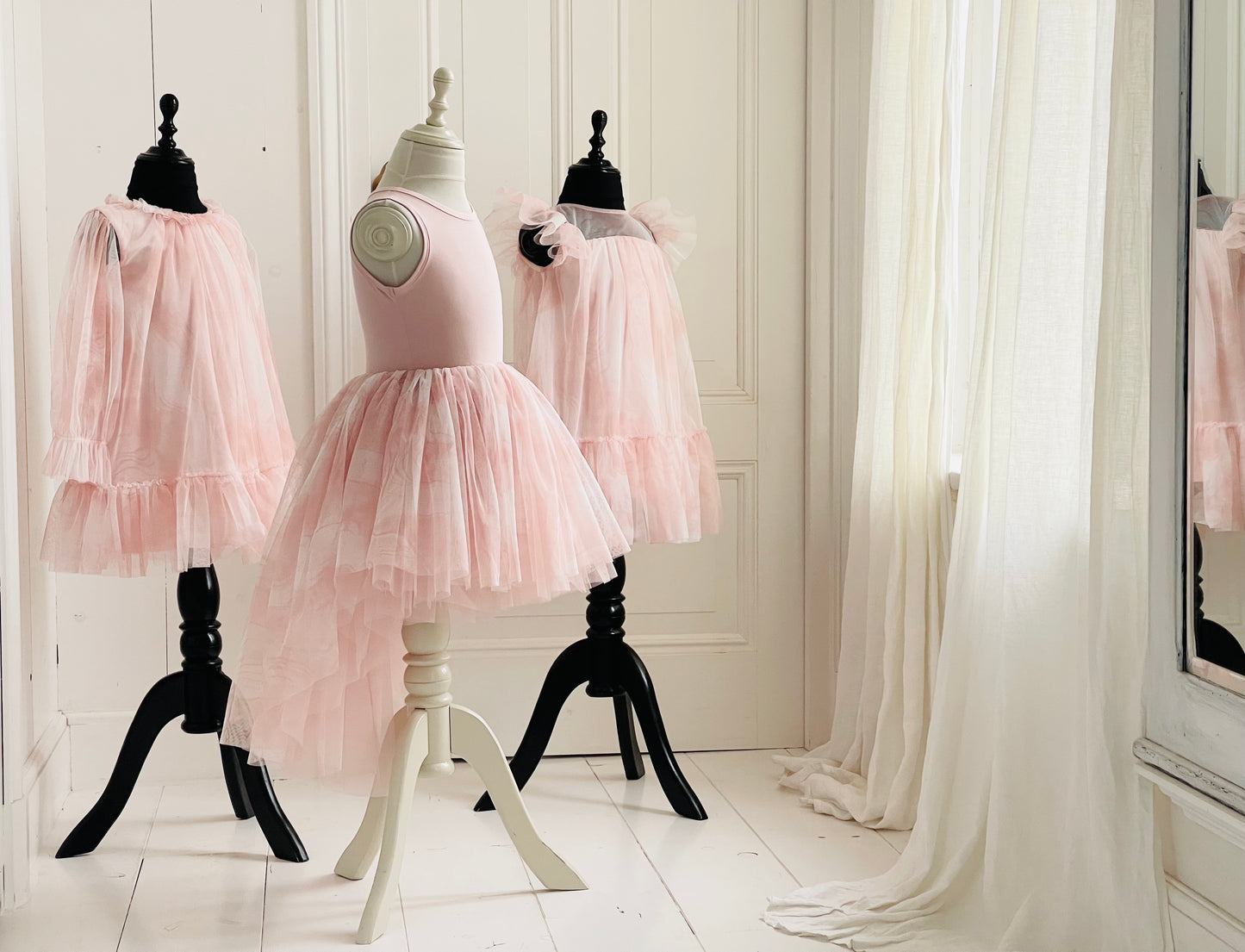DOLLY® STARS &amp; MOON ⭐️ 🌙 VESTIDO DE HADA DE TUL rosa ballet