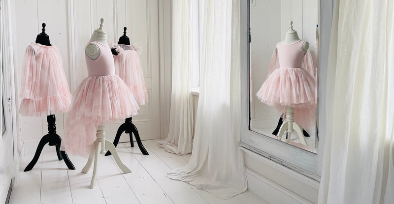 DOLLY® STARS &amp; MOON ⭐️ 🌙 VESTIDO DE HADA DE TUL rosa ballet