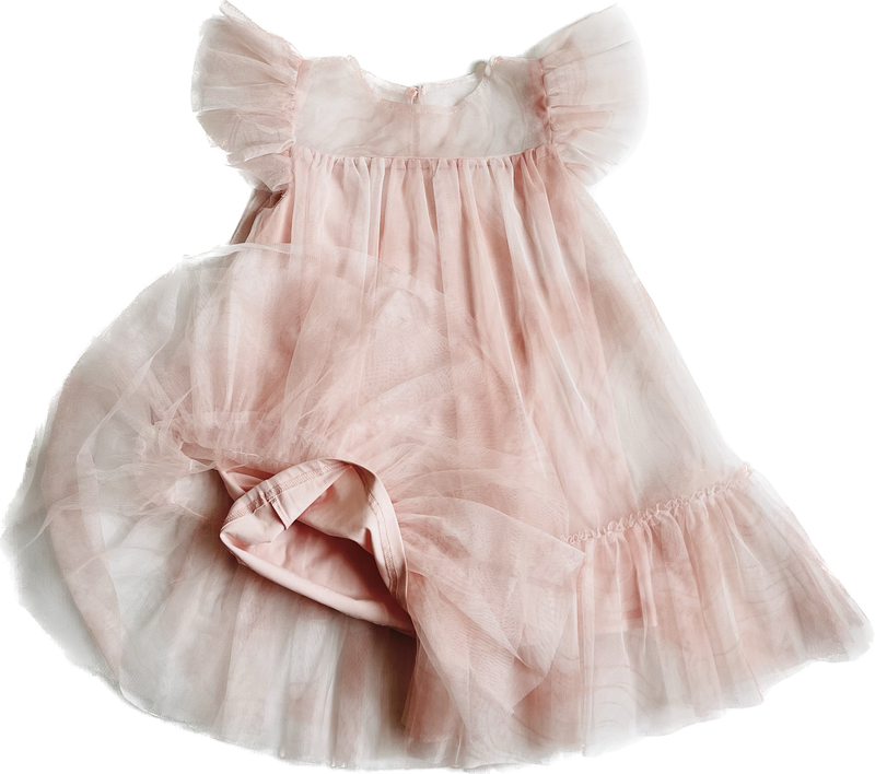 DOLLY® STARS &amp; MOON ⭐️ 🌙 VESTIDO DE HADA DE TUL rosa ballet