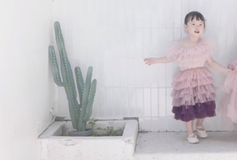 DOLLY DELICIOUS CAKE DRESS pink ombre