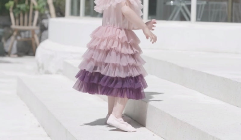 DOLLY DELICIOUS CAKE DRESS pink ombre