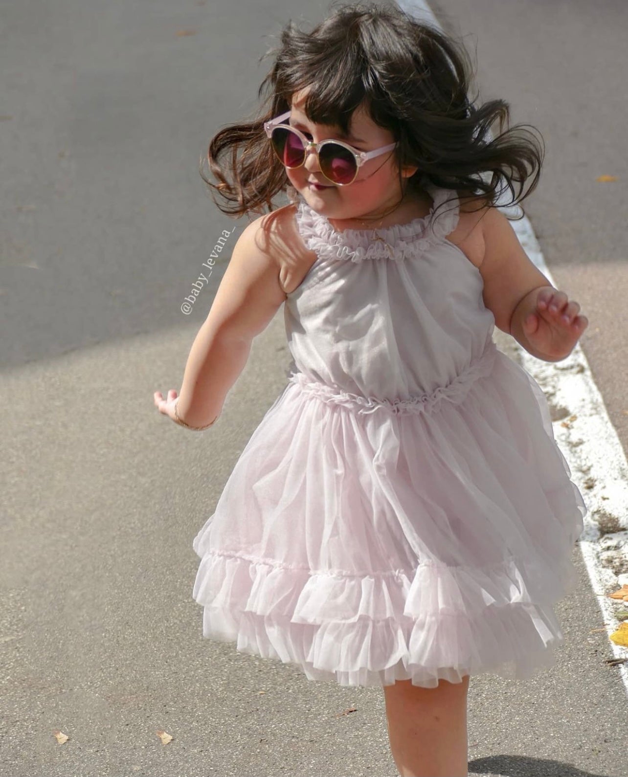 DOLLY by Le Petit Tom ® RUFFLED CHIFFON DANCE DRESS little lavender