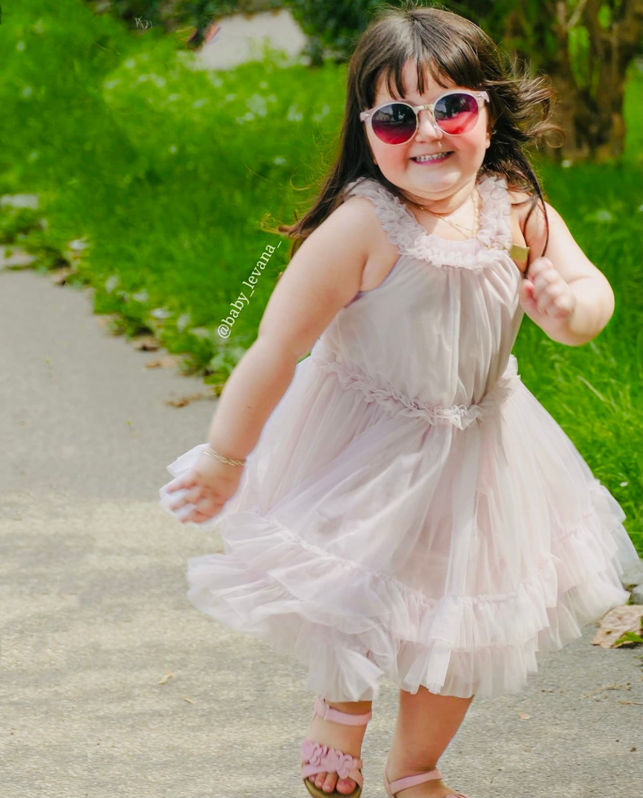 DOLLY by Le Petit Tom ® RUFFLED CHIFFON DANCE DRESS little lavender