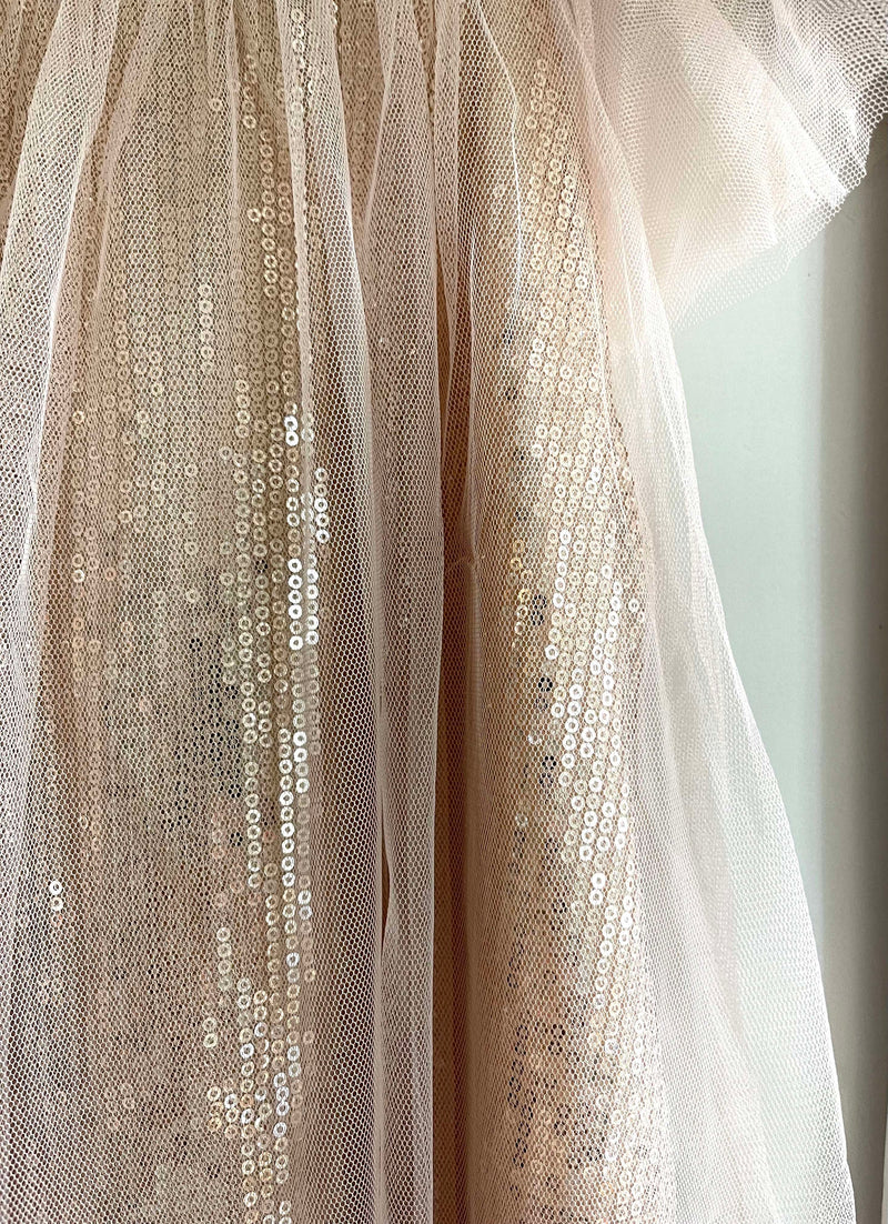 DOLLY by Le Petit Tom ® SEQUIN TULLE DRESS ballet pink