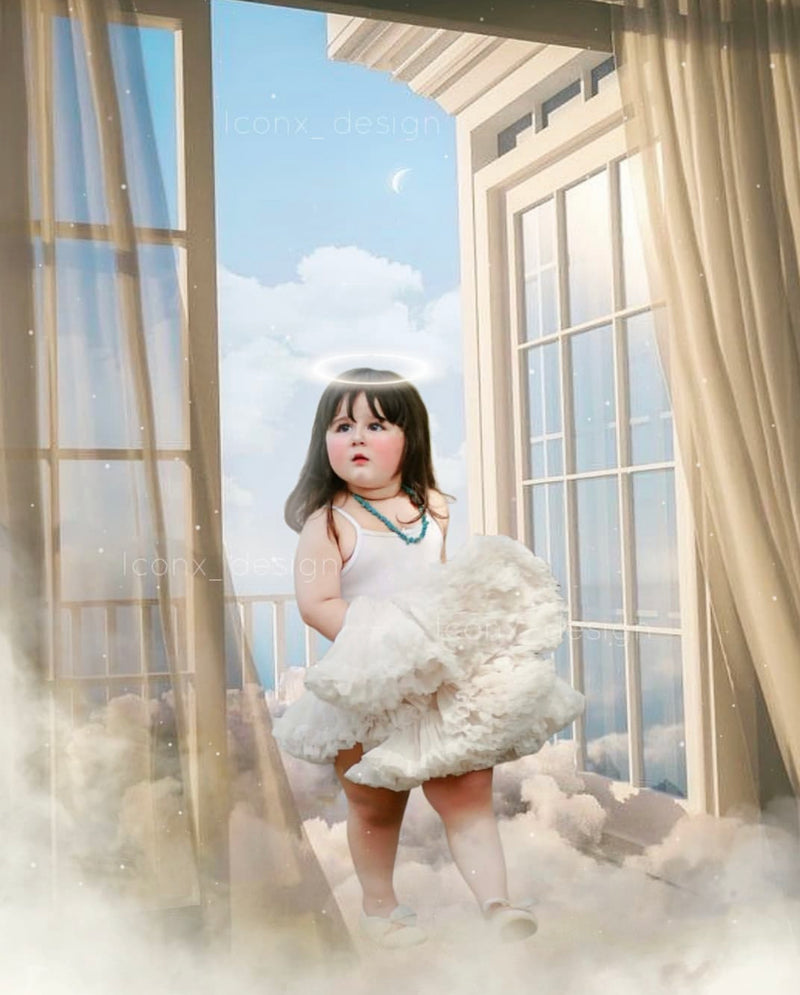 Falda DOLLY by Le Petit Tom ® MARILYN MONROE blanco roto