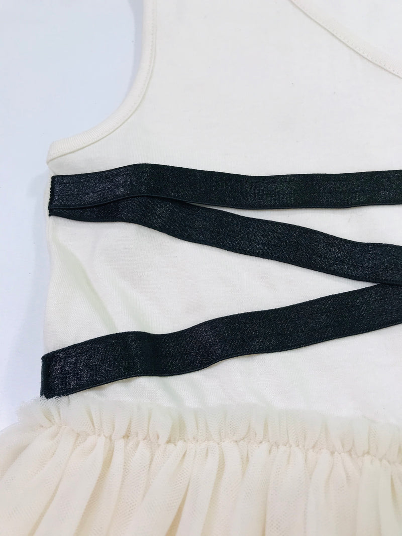 DOLLY GOLIGHTLY BALLERINA LACE UP WAIST DRESS  I ♥COFFEE