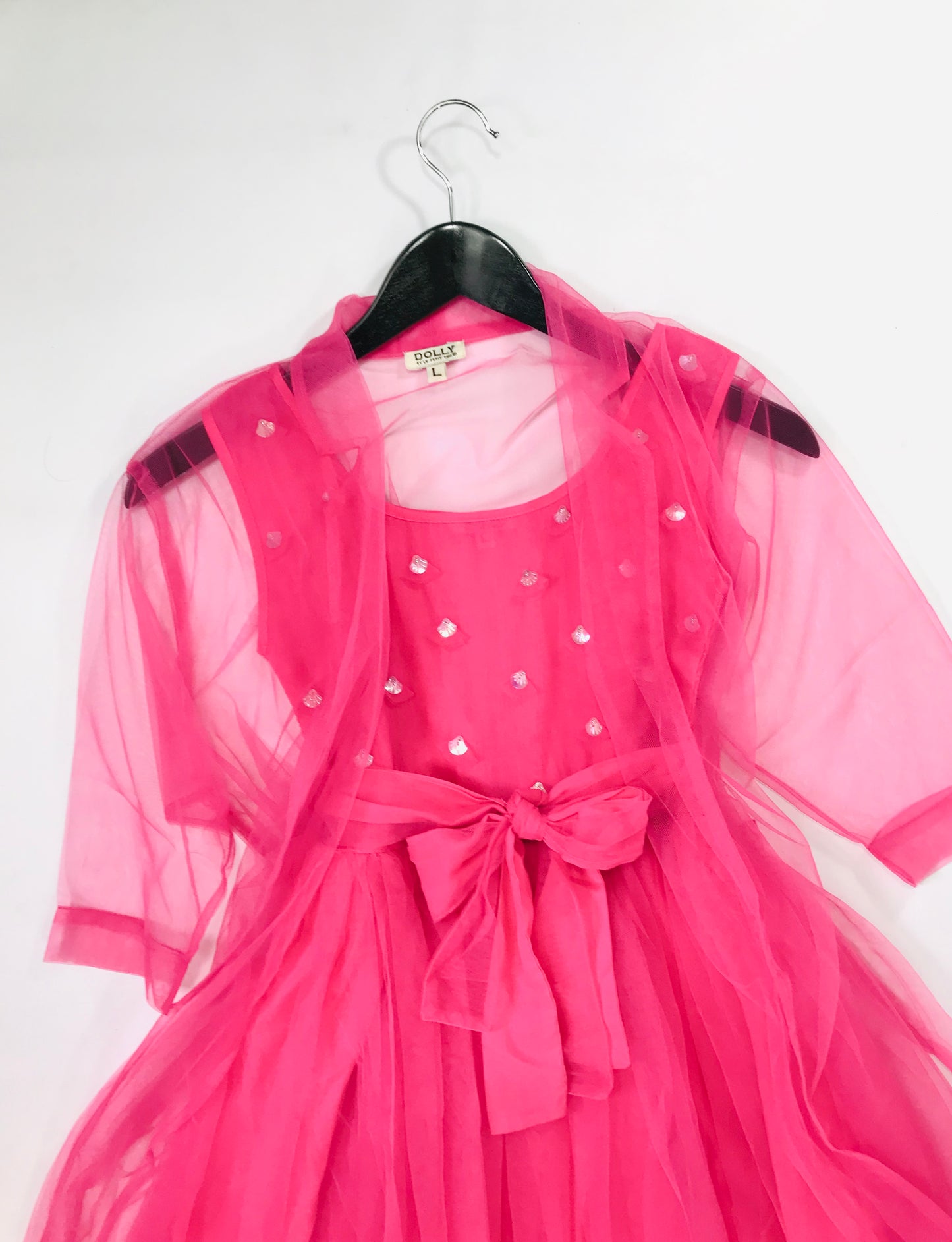 DOLLY GOLIGHTLY PINK TULLE CAPE pink