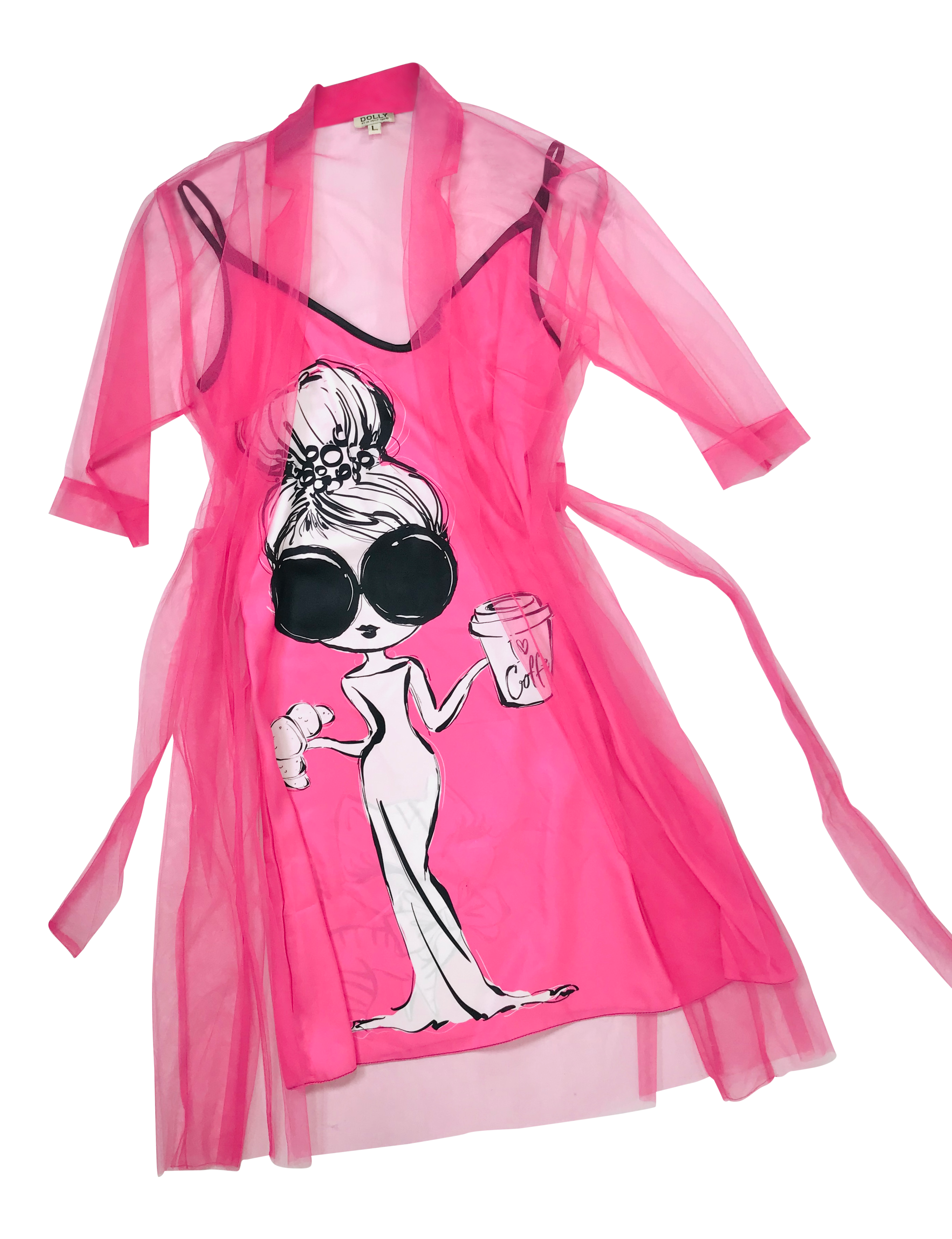 CAPA DE TUL ROSA DOLLY GOLIGHTLY rosa